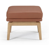 Egsmark Fodskammel, Cognac Læder - Unoliving.com
