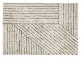 Elvira Bomuld tæppe 200x140, Beige/Sort - Unoliving.com