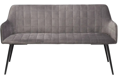 Embrace Bænk, Alugrå Velour