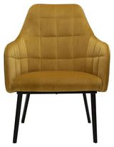 Embrace Loungestol, bronze velourm. sort ben