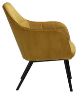 Embrace Loungestol, bronze velourm. sort ben