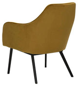 Embrace Loungestol, bronze velourm. sort ben