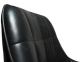 Embrace Spisebordsstol, vintage sort kunstlæder/ sorte ben - Unoliving.com