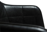 Embrace Spisebordsstol, vintage sort kunstlæder/ sorte ben - Unoliving.com