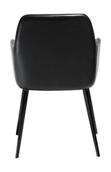 Embrace Spisebordsstol, vintage sort kunstlæder/ sorte ben - Unoliving.com