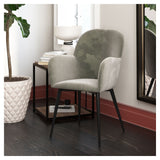 Fallon Loungestol, Grå velour - Unoliving.com