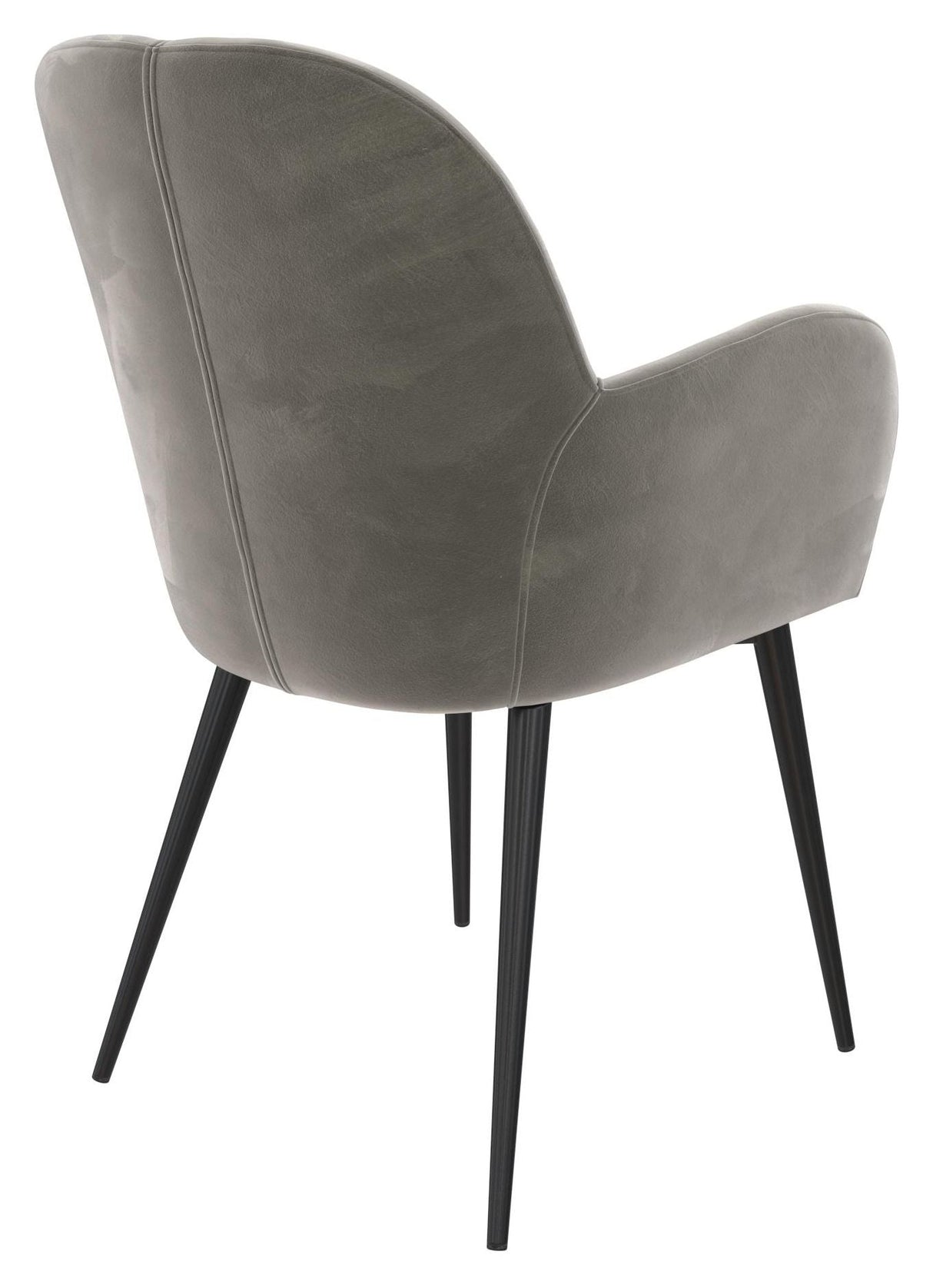 Fallon Loungestol, Grå velour - Unoliving.com
