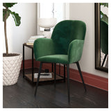 Fallon Loungestol, Grøn velour - Unoliving.com
