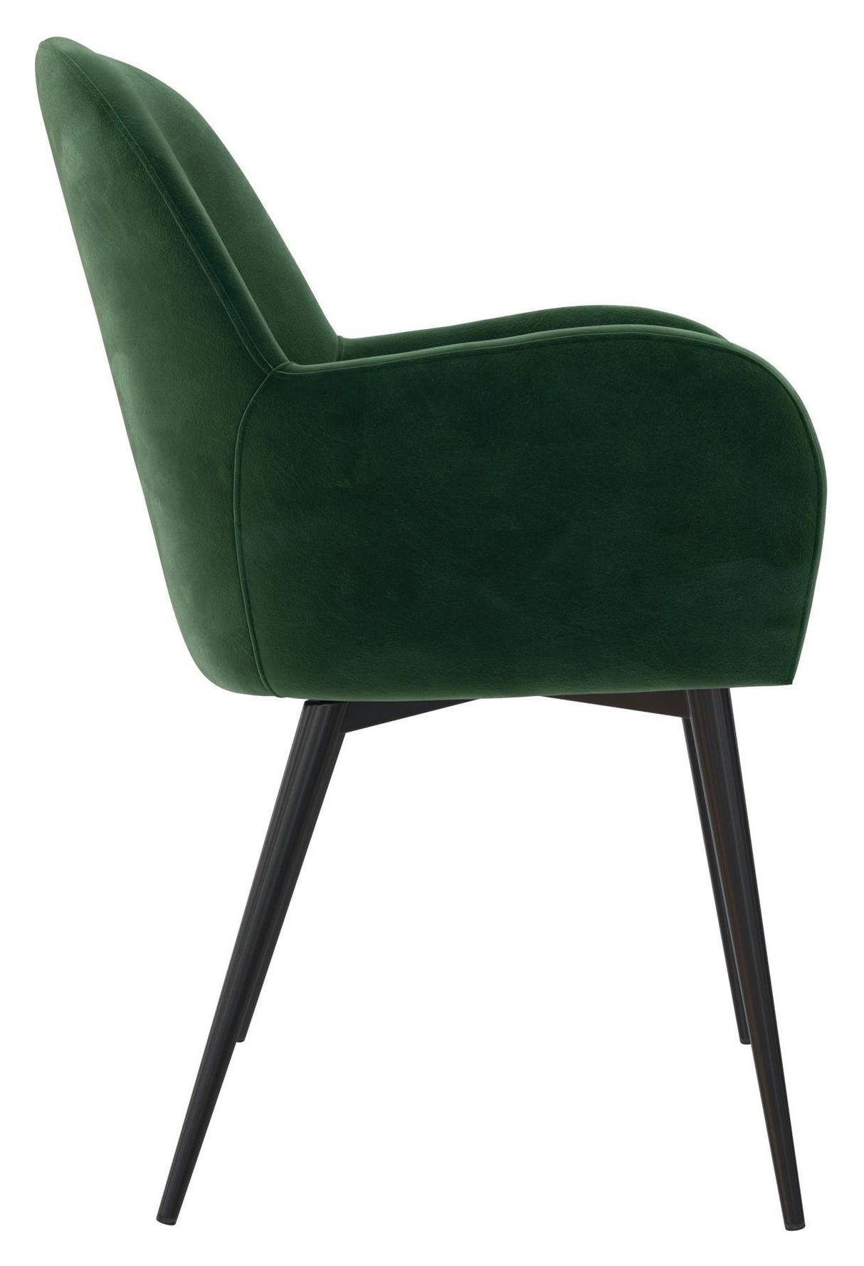 Fallon Loungestol, Grøn velour - Unoliving.com