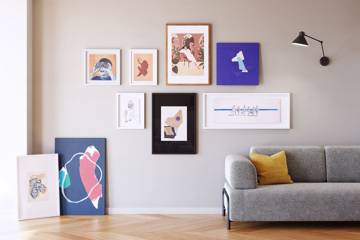 Fedra Billede 50X70 cm, Hvid/Beige