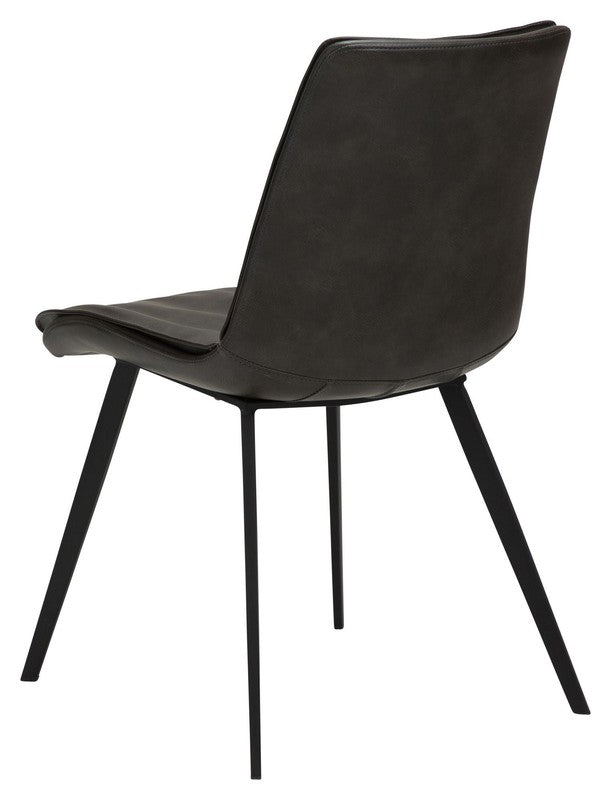 Fierce Spisebordsstol, Vintage Grå PU - Unoliving.com