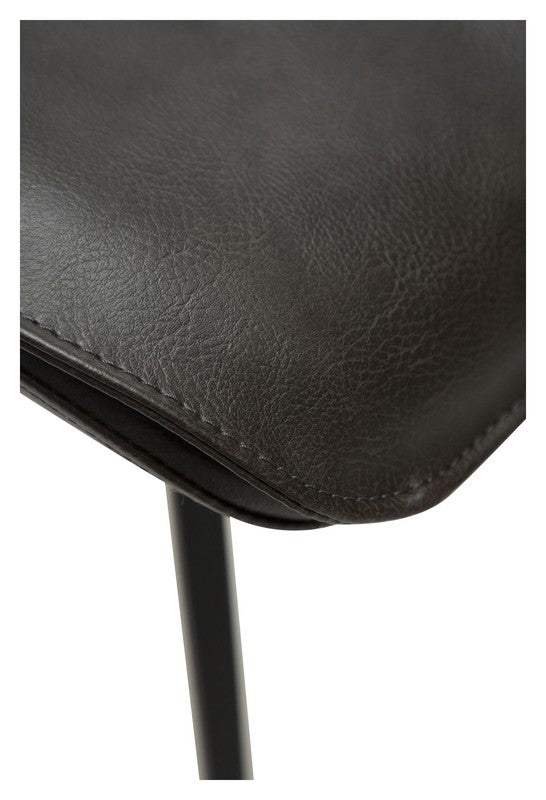 Fierce Spisebordsstol, Vintage Grå PU - Unoliving.com