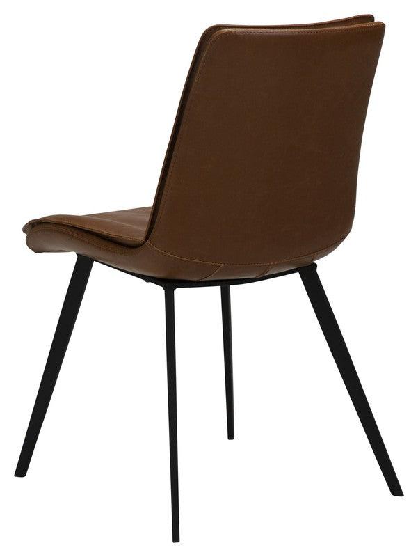 Fierce Spisebordsstol, Vintage Lysebrunt PU - Unoliving.com