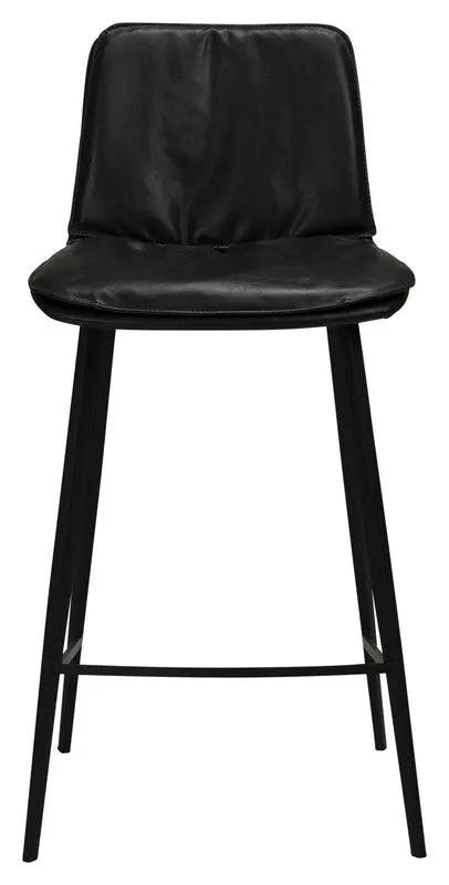 Fierce barstol - Vintage Sort PU, SH: 68cm