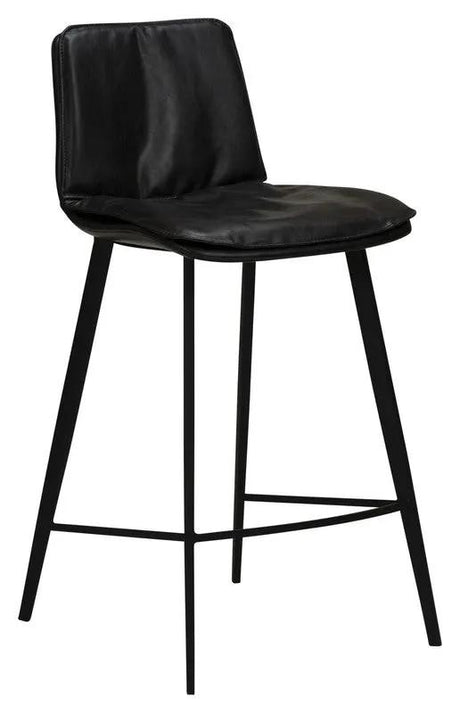 Fierce barstol - Vintage Sort PU, SH: 68cm