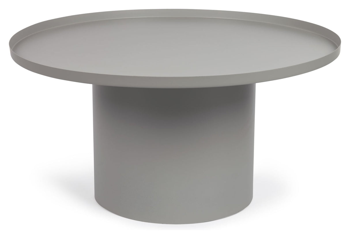 Fleksa Sofabord, Ø72, Grå metal - Unoliving.com