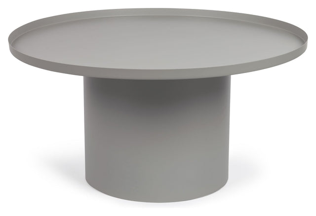 Fleksa Sofabord, Ø72, Grå metal - Unoliving.com