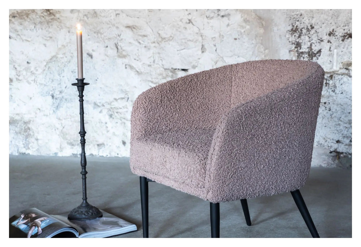 Fluffy Loungestol, Lysebrun Teddy