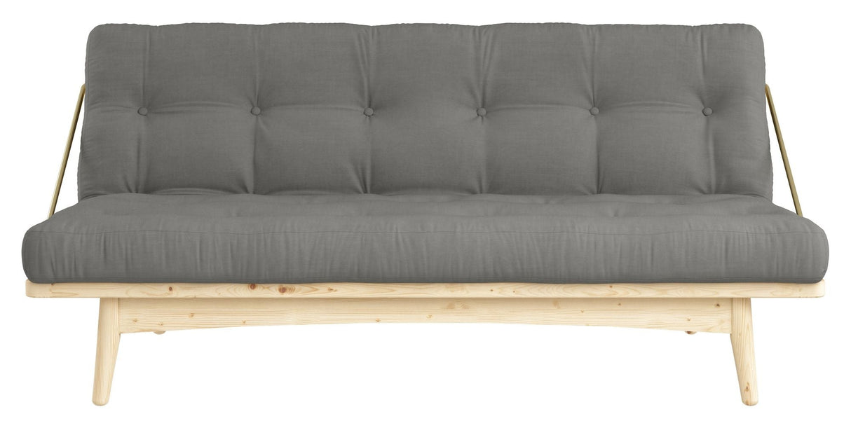 Folk Sovesofa, Fyrretræ/Grey - Unoliving.com
