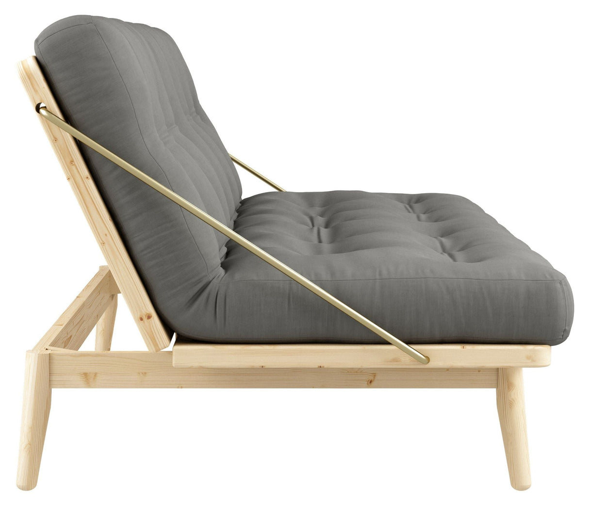 Folk Sovesofa, Fyrretræ/Grey - Unoliving.com