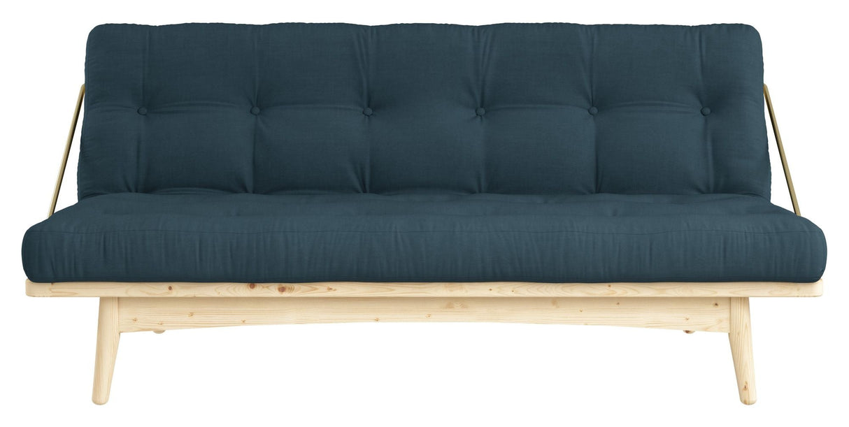Folk Sovesofa, Fyrretræ/Petrol Blue - Unoliving.com