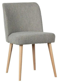 Force Spisebordsstol - Grå Bouclé - Unoliving.com