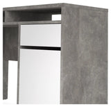 Function Plus Skrivebord 1 låge og skuffe, Oxid grå/Hvid