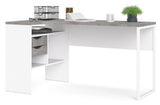 Function Plus Skrivebord, Hvid Oxid Beton