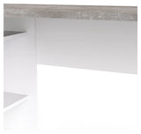 Function Plus Skrivebord, Hvid Oxid Beton