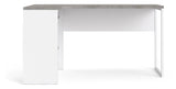 Function Plus Skrivebord, Hvid Oxid Beton