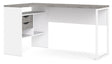 Function Plus Skrivebord, Hvid Oxid Beton