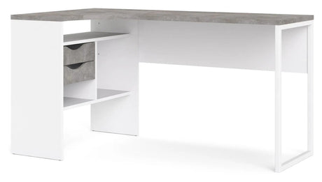 Function Plus Skrivebord, Hvid Oxid Beton