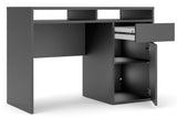 Function Plus Skrivebord m. 1 låge - Mat sort