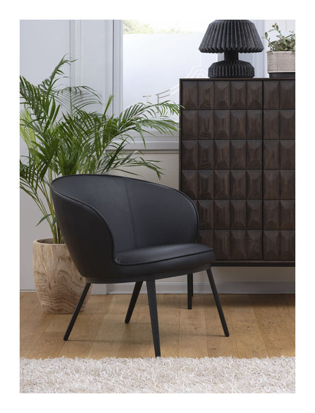 Gain Loungestol, Sort faux læder