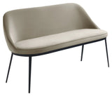Gain Sofabænk - Taupe Faux læder