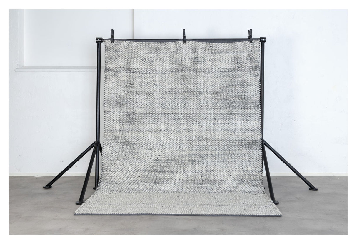 Ganga uldmix tæppe, 201x303, Grå - Unoliving.com