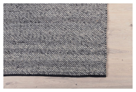 Ganga uldmix tæppe, 201x303, Sølvgrå - Unoliving.com