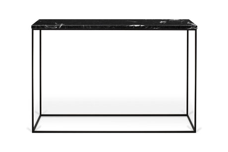 Gleam Konsolbord m. sort understel, Sort marmor - Unoliving.com