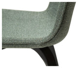 Glee Spisebordsstol, pebble grøn bouclé stof