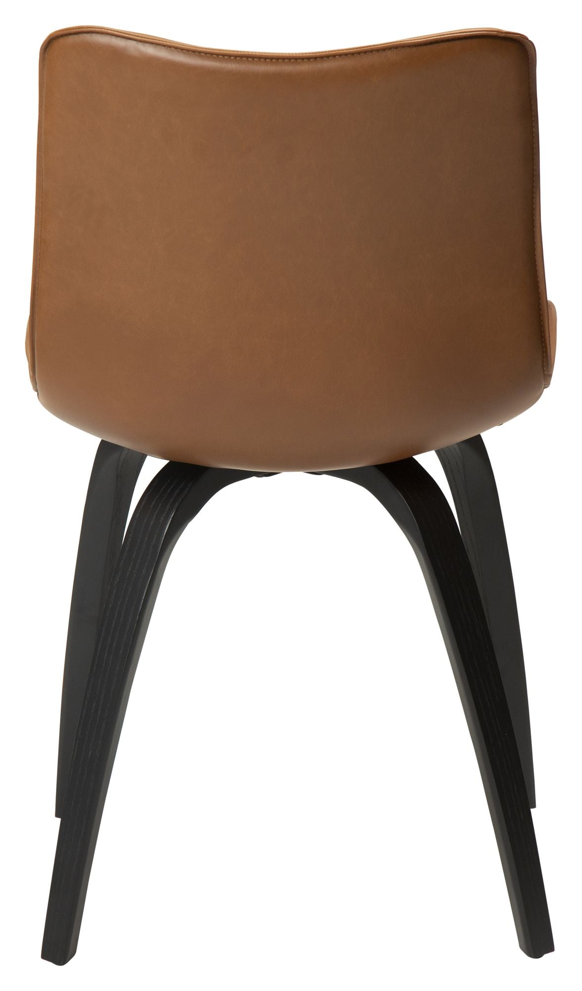 Glee Spisebordsstol, vintage lysebrun kunstlæder