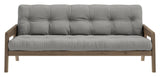 Grab Sovesofa, Brun lakeret fyrretræ, Grey - Unoliving.com