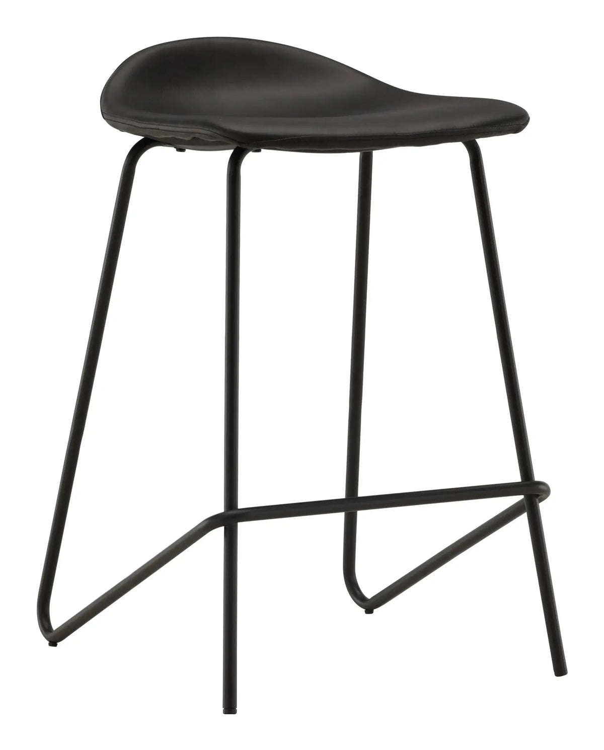Grebbestad Barstol, Stål, Sort