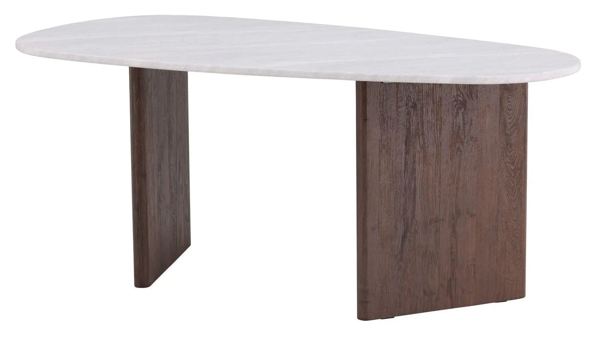 Grönvik Spisebord, 180x75, Mocca, Offwhite beton-look