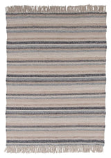 Gudha uld tæppe, 170x240, Beige/blue