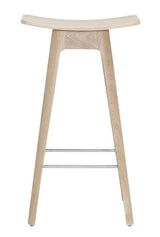 HC1 barstol, Hvidpigment eg, finersæde, SH: 67cm