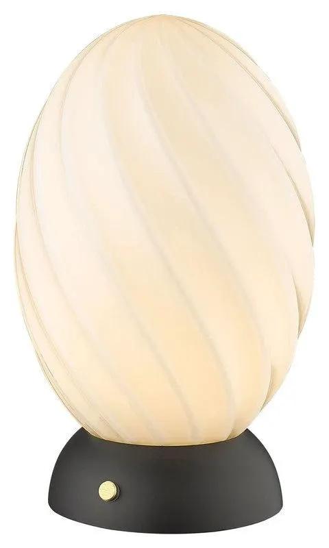 Halo Design TWIST Bordlampe, Opal, Sort