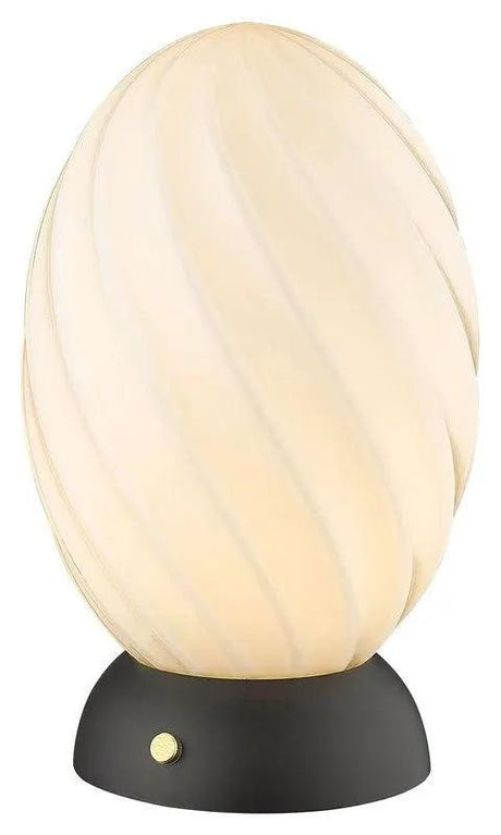 Halo Design TWIST Bordlampe, Opal, Sort