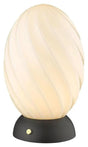 Halo Design TWIST Bordlampe, Opal, Sort
