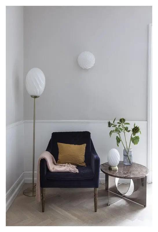 Halo Design TWIST Loftlampe, Opal, Antik messing