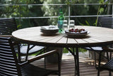 Hard & Ellen Havebord Antracit/Teak, Ø150